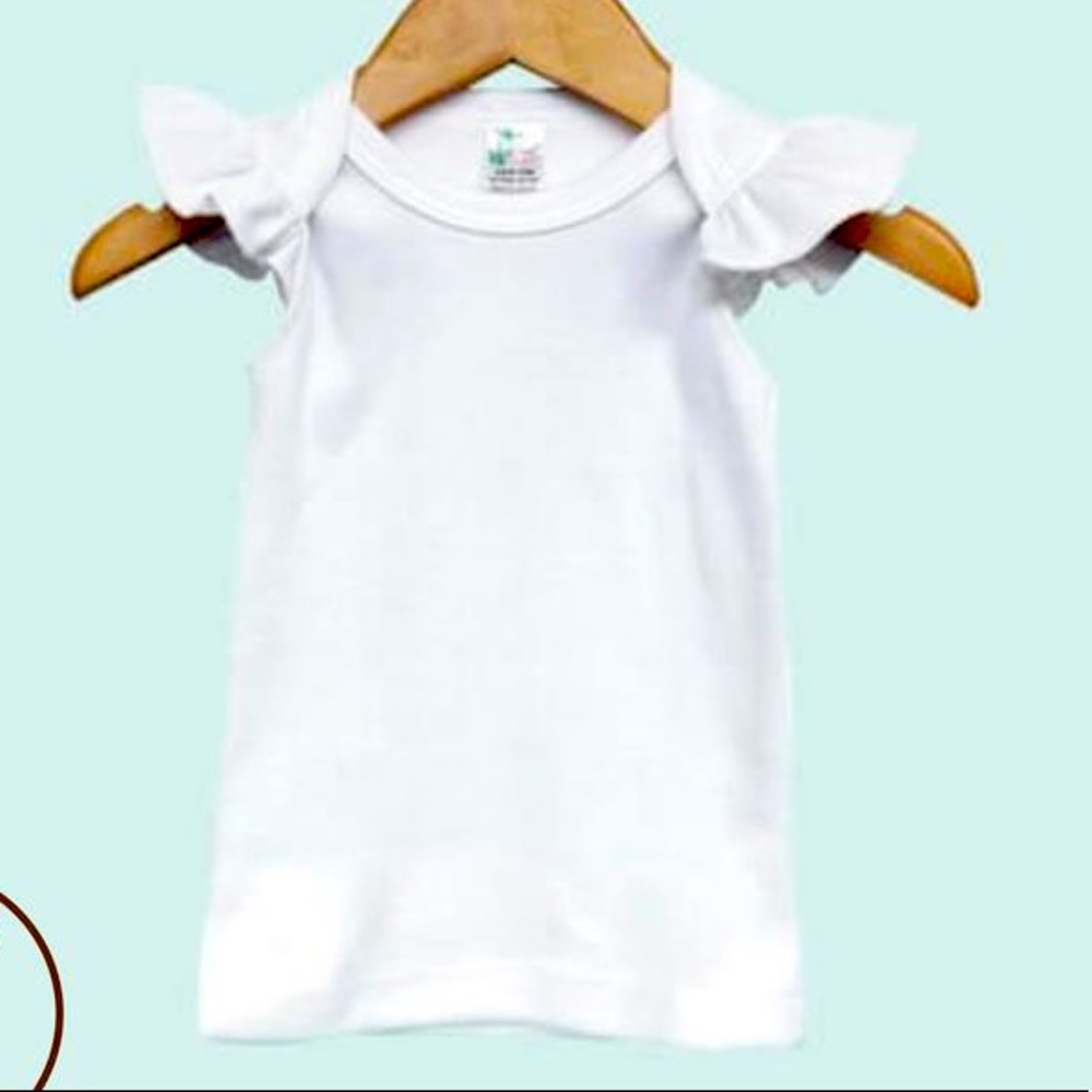 Infant/Baby/Toddler Flutter Sleeve Tee Poly/Cotton